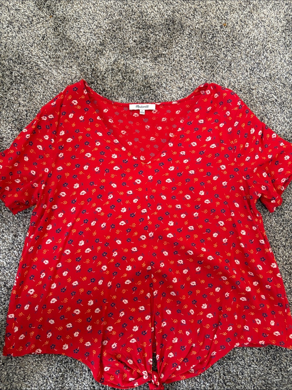 Red Summer Blouse